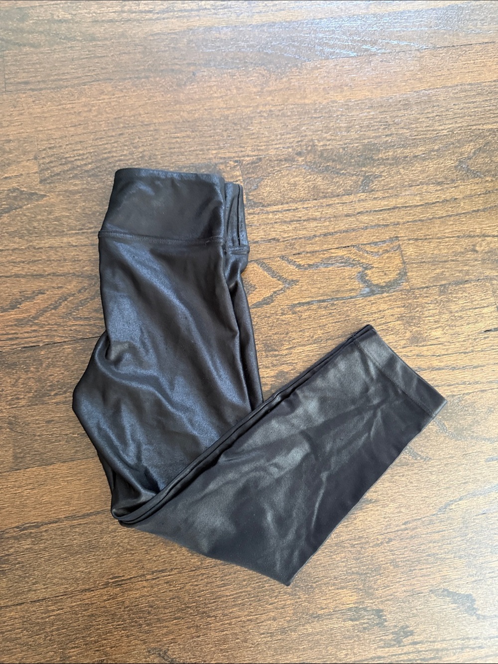 Koral Women’s Black Shiny Faux Leather Leggings Size XS